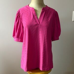 Hot Pink Casual Women's Top